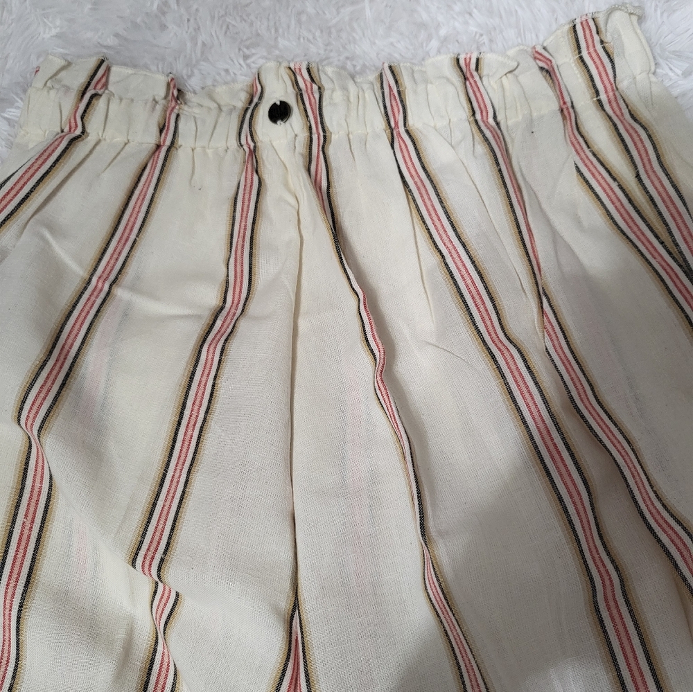 Billa Bong Womens Wide-Leg Pants Size Large Loose Light Weight Multi Stripped - Picture 8 of 8